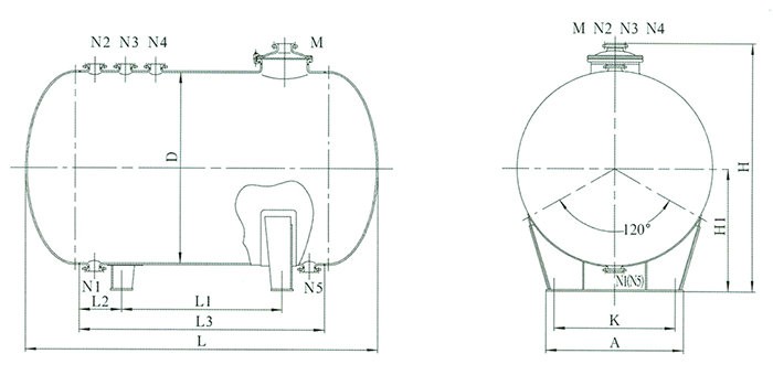 搪玻璃立式儲罐設計圖 搪玻璃立式儲罐設計圖